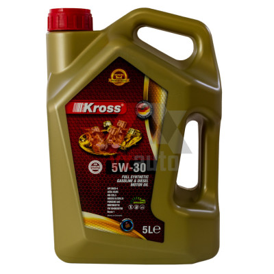 Масло 5w30 5 л KROSS Full Synthetic, API SN/CI-4
