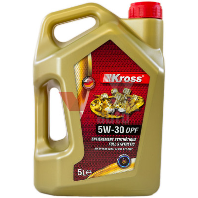 Масло 5w30 5 л KROSS Full Synthetic DPF, API SN/CI-4