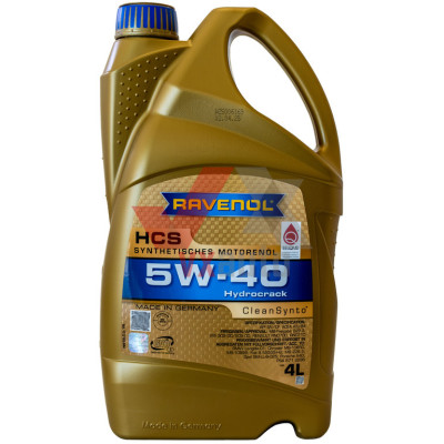 Масло 5w40 4 л Ravenol HCS Synthetisches, API SN/CF