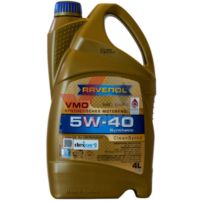 Масло 5w40 4 л Ravenol VMO Synthetisches, API SN/CF