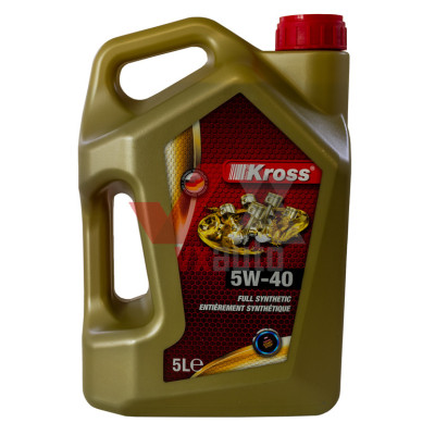 Масло 5w40 5 л KROSS Full Synthetic, API SN/CF