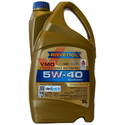 Масло 5w40 5 л Ravenol VMO Synthetisches, API SN/CF