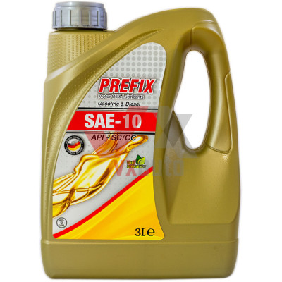 Масло для промывки  SAE 10 3 л Prefix, API SC/CC