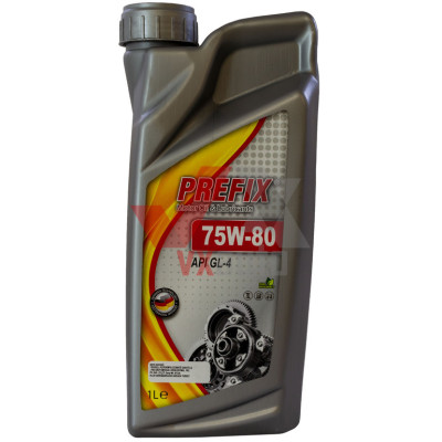 Масло трансмиссионное 75w80 1 л Prefix, API GL-4