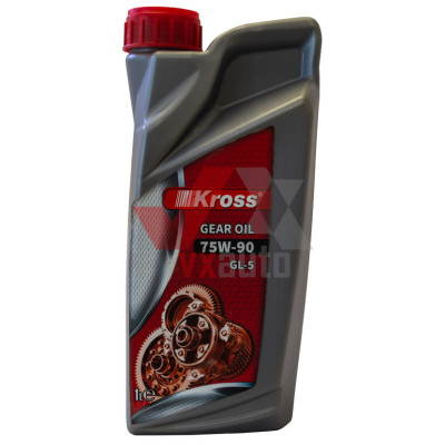 Масло трансмиссионное 75w90 1 л KROSS, API GL-5