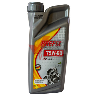 Масло трансмиссионное 75w90 1 л Prefix, API GL-5