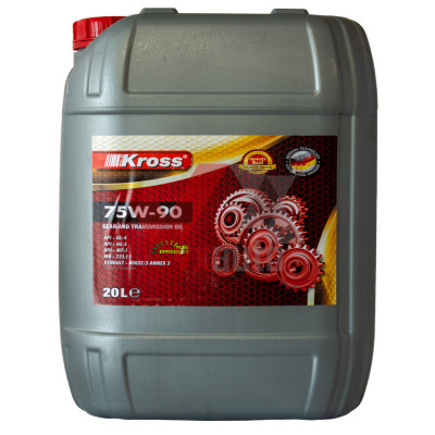 Масло трансмиссионное 75w90 20 л KROSS, API GL-4/GL-5