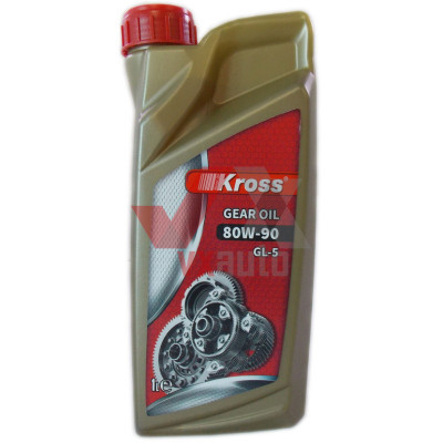 Масло трансмиссионное 80w90 1 л KROSS, API GL-5