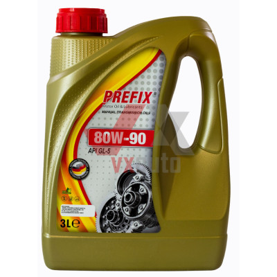 Масло трансмиссионное 80w90 3 л Prefix, API GL-5