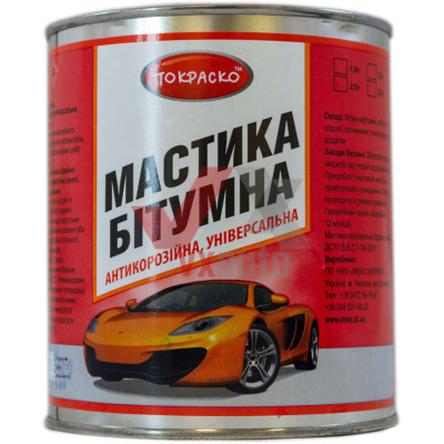 Мастика битумная 1 л/0.75 кг Покраско