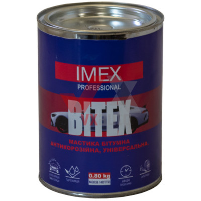 Мастика бітумна 1 л/0.8 кг IMEX Bitex
