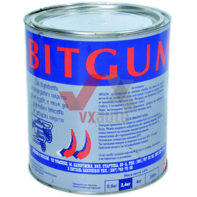 Мастика бітумна 3 л/2.4 кг BITGUM