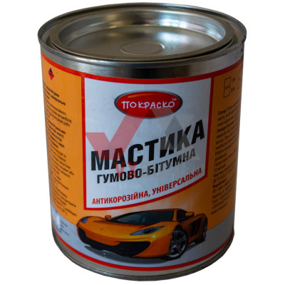 Мастика битумно-резиновая 1 л/0.75 кг Покраско