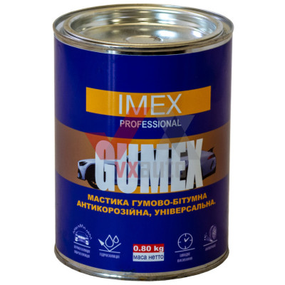 Мастика бітумно-гумова 1 л/0.8 кг IMEX Gumex