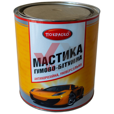 Мастика бітумно-гумова 3 л/2.4 кг Покраско