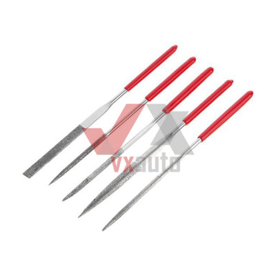 Набор алмазных надфилей 140 мм Intertool (5 шт.) 
