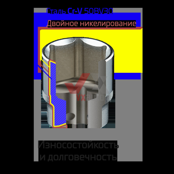 Набір інструментів 56 од. 1/2