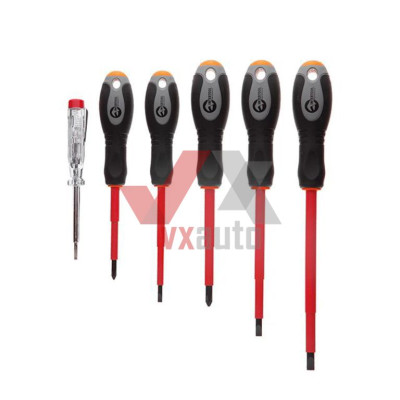 Набор отверток 6 шт. Intertool (1000 В, SL4, 5.5, 6.5, PH1, PH2)