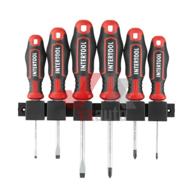 Набор отверток 6 шт. Intertool STORM (SL3, SL5, SL6, PH0, PH1, PH2)