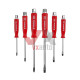 Набор отверток 6 шт. Intertool (ударных под ключ SL5, SL6, SL8, PH1, PH2, PH3)