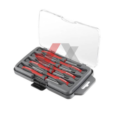 Набір викруток 7 шт. Intertool CrV (точних SL2.5, SL3.0, PH00, PH0, T6, T7, T8)
