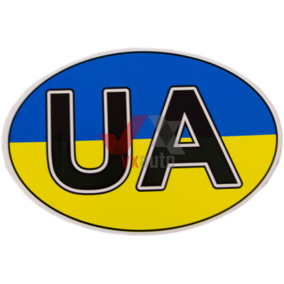 Наклейка на авто ''Флаг Украины'' АРК Эконом