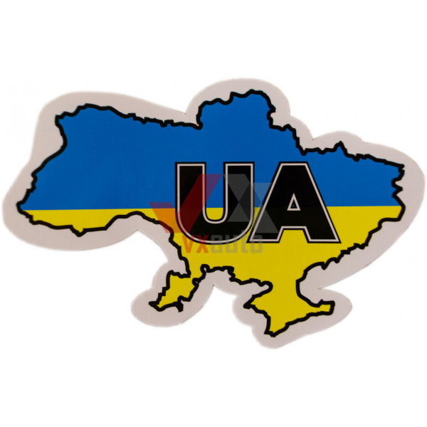 Наклейка на авто ''Карта України'' АРК Економ