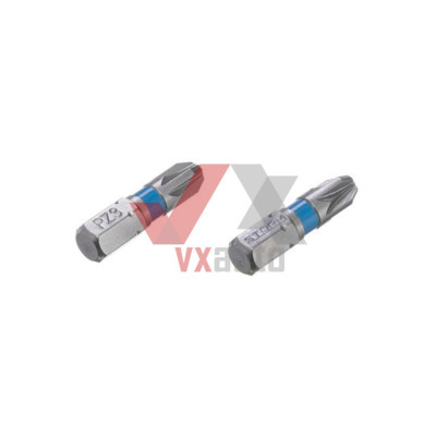 Насадка для отвертки PZ3 1/4” х 25 мм, сталь S2 Intertool STORM, к-т (2 шт.)