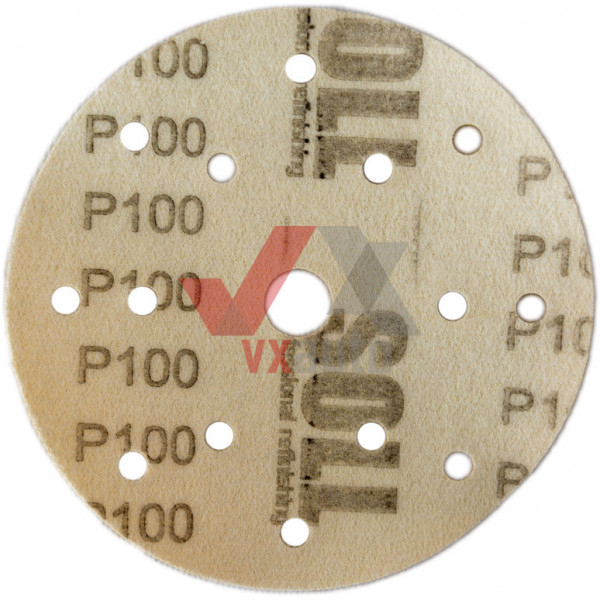 Наждачная бумага круг Р- 100 SOLL d 150 мм (15 отверстий)