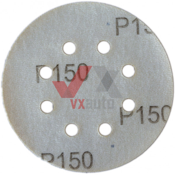 Наждачний папір круг Р- 150 SOLL d 125 мм (8 отворів)