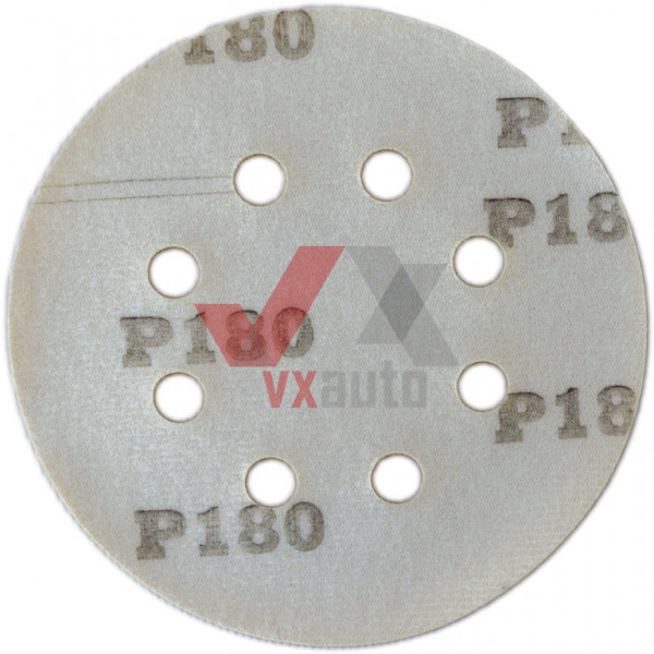 Наждачная бумага круг Р- 180 SOLL d 125 мм (8 отверстий)