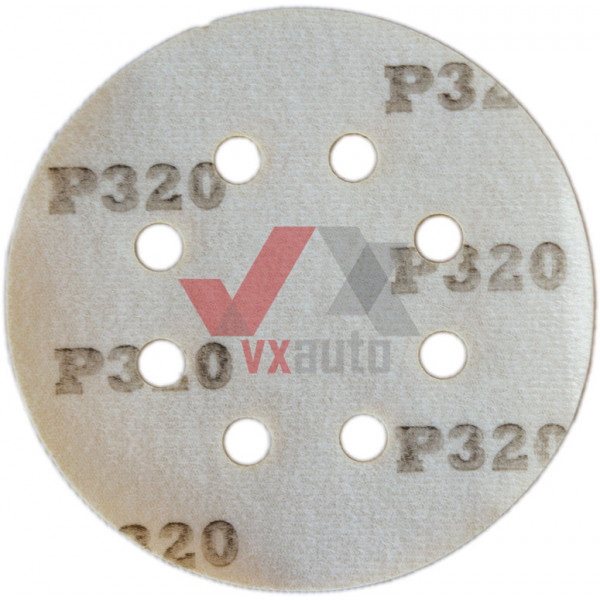 Наждачная бумага круг Р- 320 SOLL d 125 мм (8 отверстий)