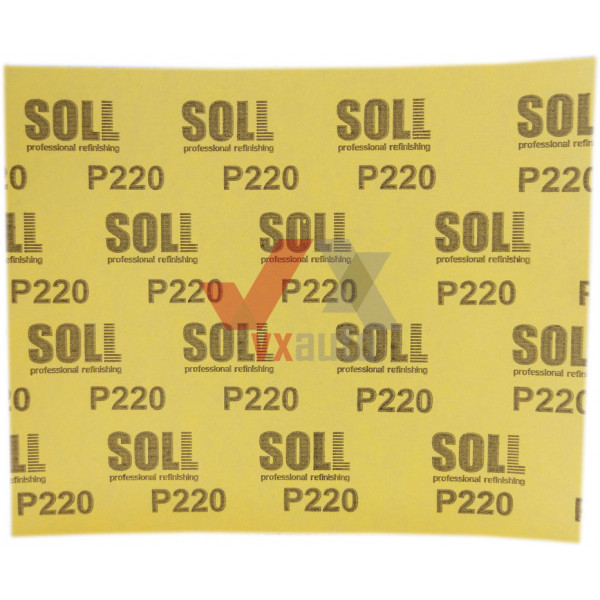 Наждачний папір лист Р- 220 SOLL 230 мм х 280 мм