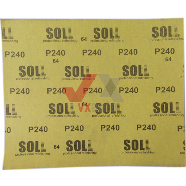 Наждачний папір лист Р- 240 SOLL 230 мм х 280 мм