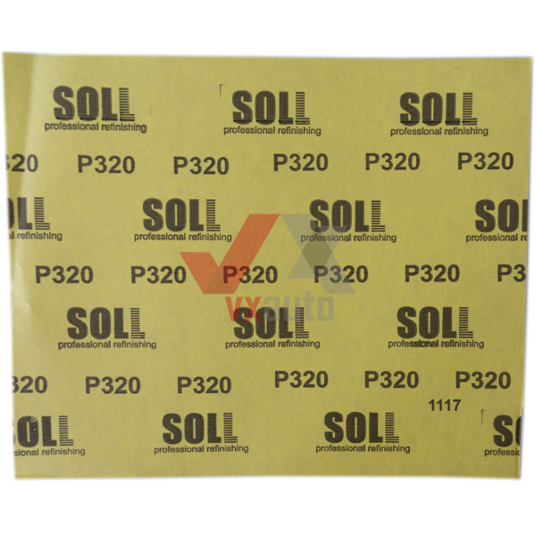Наждачний папір лист Р- 320 SOLL 230 мм х 280 мм