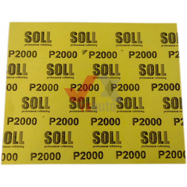 Наждачная бумага лист Р-2000 SOLL 230 мм х 280 мм