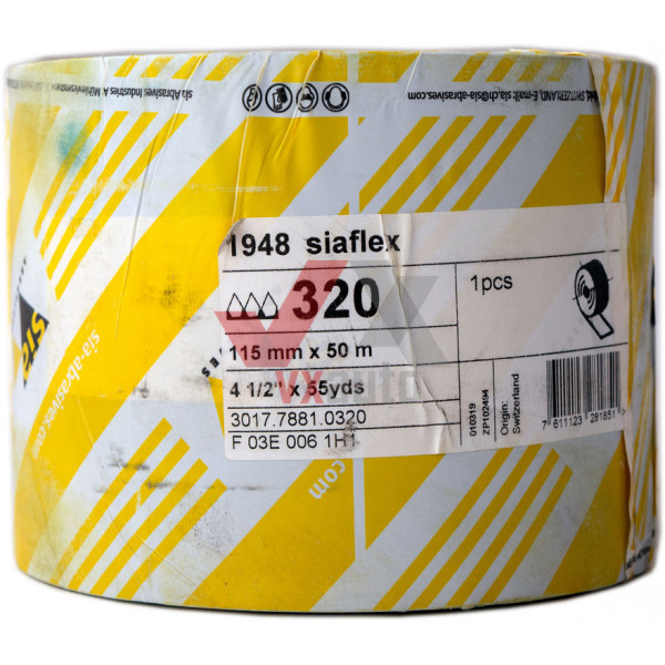 Наждачная бумага в рулоні Р- 320 SIA 115 мм х 50 м