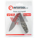Ніж складаний 165 мм Intertool (ручка з дерев'яними вставками)