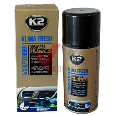 Очиститель кондиционеров 150 мл K2 Klima Fresh (blueberry, аэрозоль)
