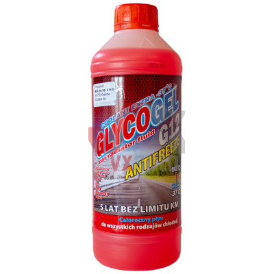 Охолоджуюча рідина 1 л червоний -37°С Антифриз BioLine Glycogel G12