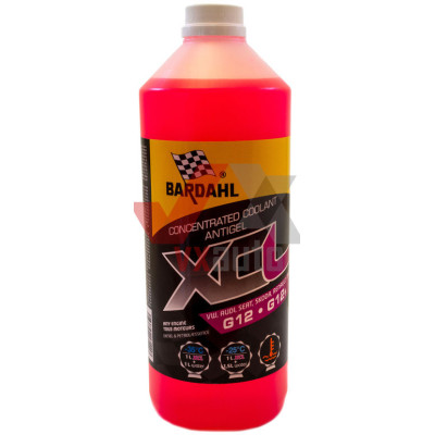 Охолоджуюча рідина 1 л червоний (концентрат) -35°С (при 1:1) Антифриз Bardahl XCL G12+