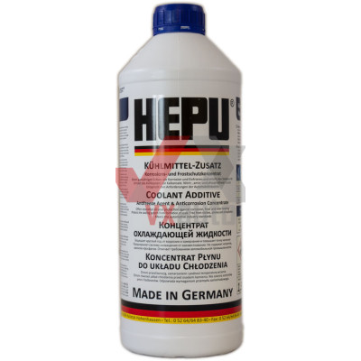 Охолоджуюча рідина 1.5 л синій (концентрат) -37°С (при 1:1) Антифриз HEPU G11