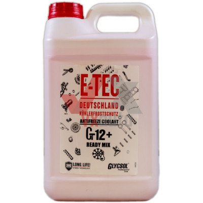 Охолоджуюча рідина 4 л червоний -38°С Антифриз E-TEC Glycsol Ct12+