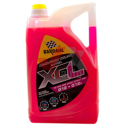 Охлаждающая жидкость 5 л красный (концентрат) -35°С (при 1:1) Антифриз Bardahl XCL G12+