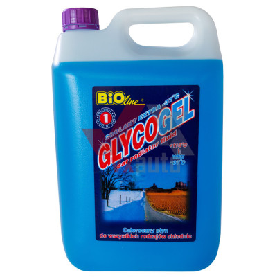 Охолоджуюча рідина 5 л синій -37°С Антифриз BioLine Glycogel G11