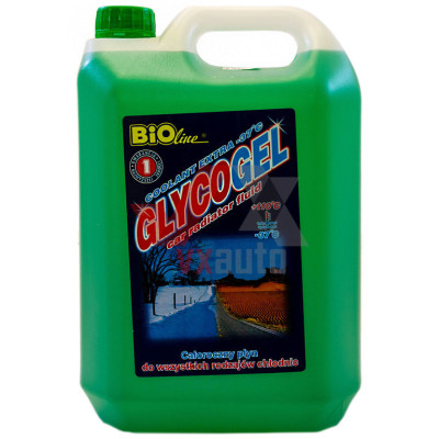 Охолоджуюча рідина 5 л зелений -37°С Антифриз BioLine Glycogel G11