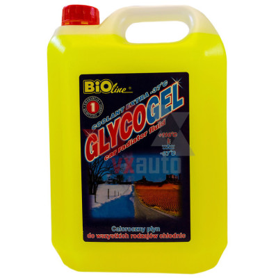Охолоджуюча рідина 5 л жовтий -37°С Антифриз BioLine Glycogel G11