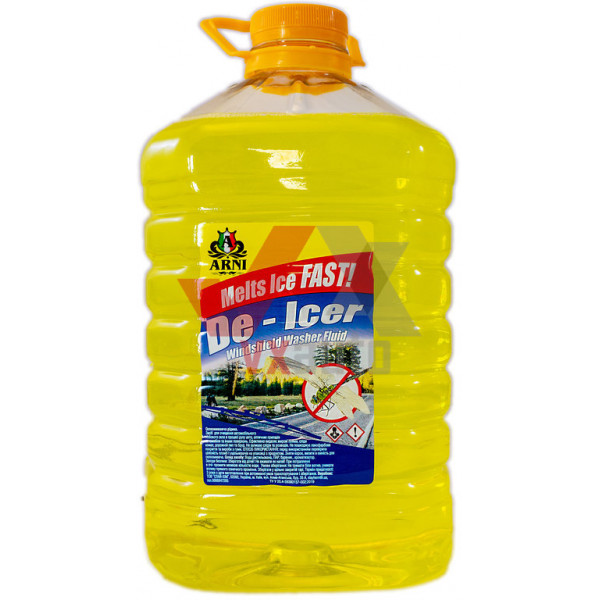 Омыватель стекла летний 5 л De-ICER (желтый, лимон) 