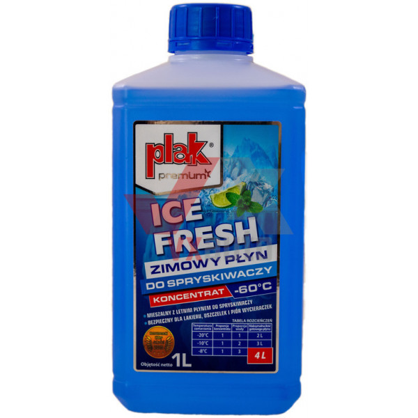 Омивач скла зимовий 1 л Atas plak ICE FRESH -60°C (концентрат)