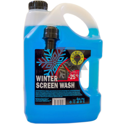 Омивач скла зимовий 4 л Europe Море -25°C (з лійкою)